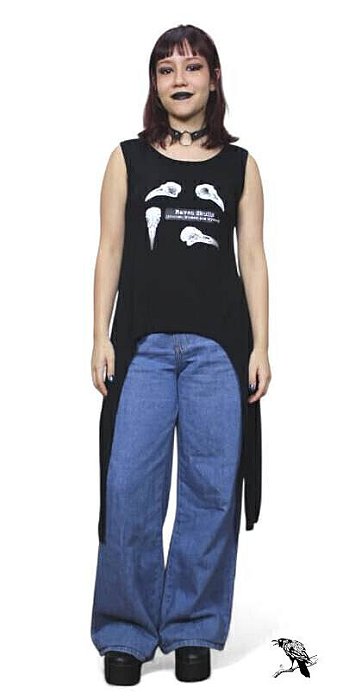 Regata Estilo Pontas Raven Skulls