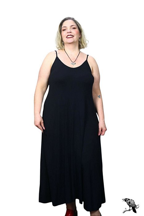 Vestido alça Longo - Black