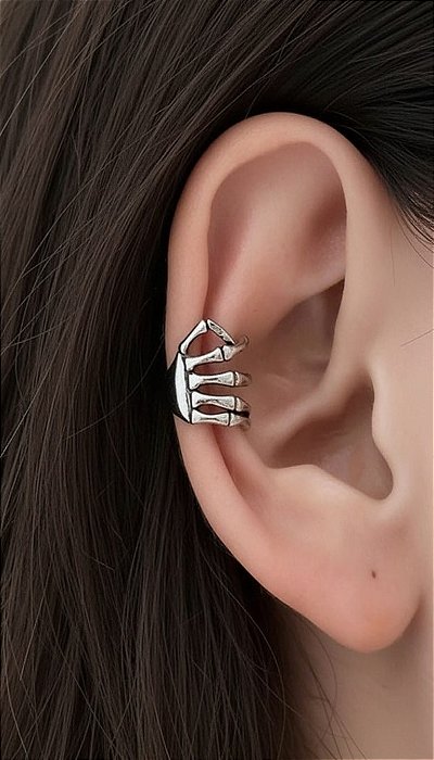 Ear Cuff Caveira - Toque Fantasma