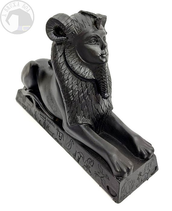 Estatueta Esfinge Deus Amon