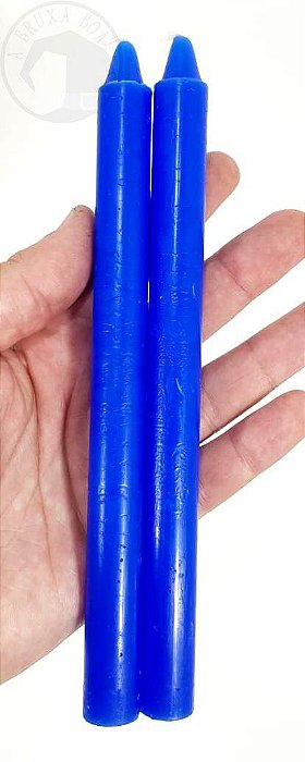 Vela Palito - Azul Escuro - Pacote com 2 Velas