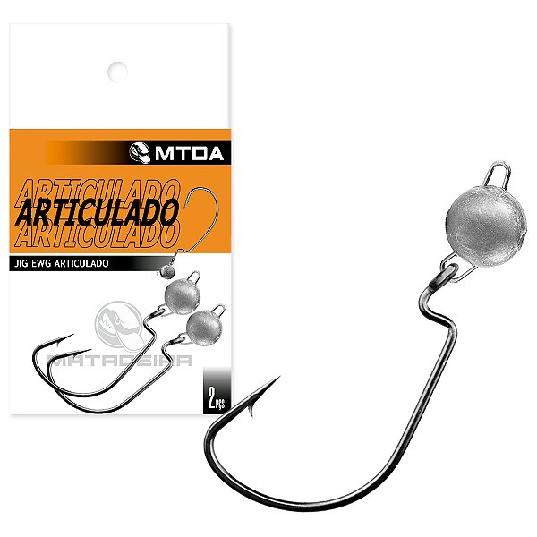Anzol OffSet Articulado Nº3/0 10g Cartela 2pçs