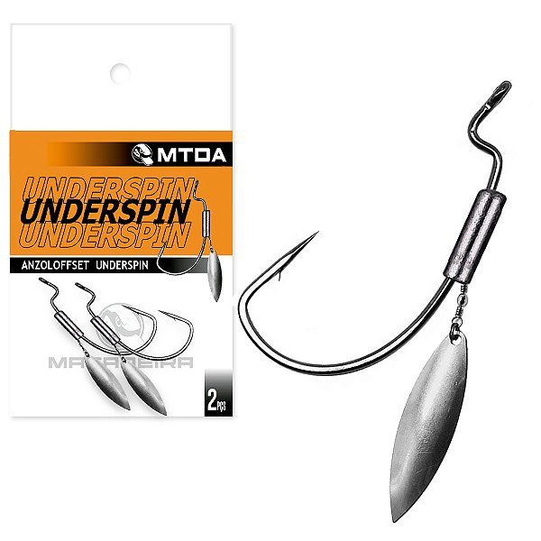 Anzol OffSet Underspin Nº7/0 7g Cartela 2pçs