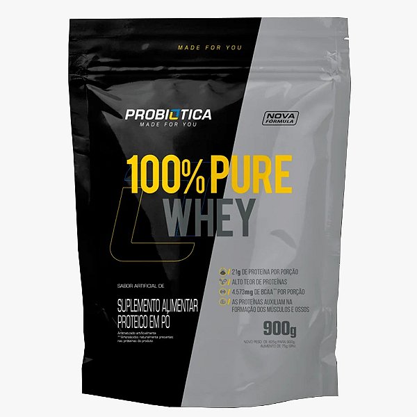 REFIL 100% PURE WHEY  900G - PROBIOTICA