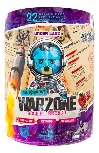 PRE WORKOUT WARZONE COSMIC FRUIT 450G - UNDER LABZ