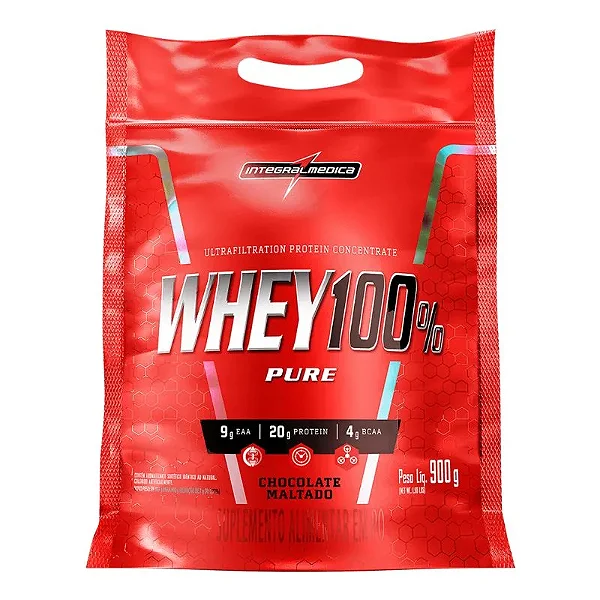 REFIL WHEY 100% PURE  900G - INTEGRAL MEDICA