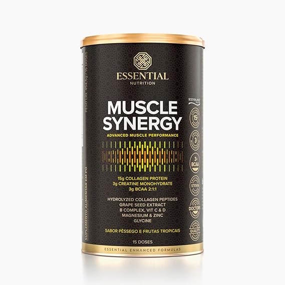Muscle Synergy - Colágeno + Creatina + BCAA - (454,5g) - Essential Nutrition