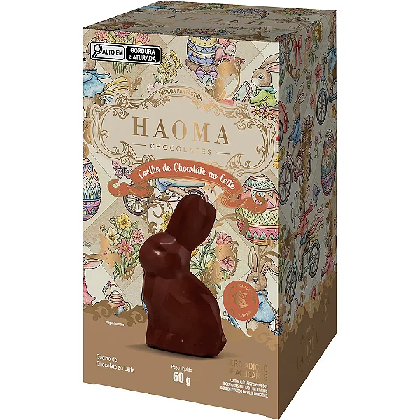 Coelho de Chocolate ao Leite 60g