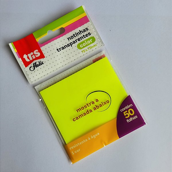 Notinhas Auto Adesivas Transparente