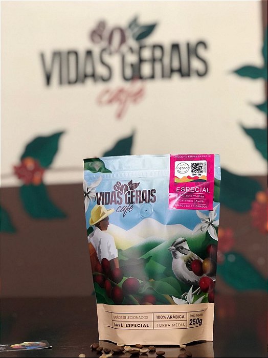 Café Vidas Gerais Especial 250g em pó 100% Arábica - Região das Matas de Minas e Caparaó