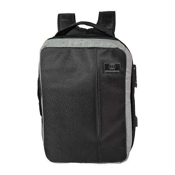 Mochila Executiva Saga Bag Cinza