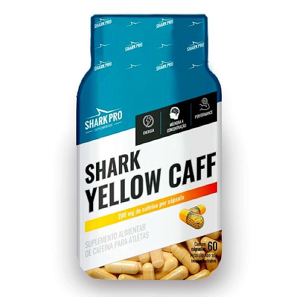 Shark Yellow Caff 200mg (60 caps) - Shark Pro