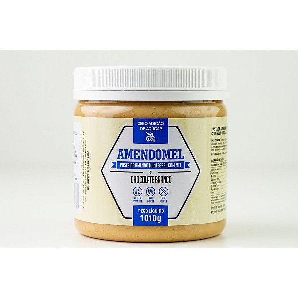 Amendomel Chocolate Branco - Pasta de Amendoim (1010g)