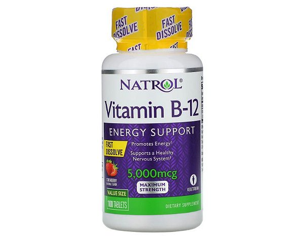 Vitamina B-12 5.000mcg (100 tabs) - Natrol