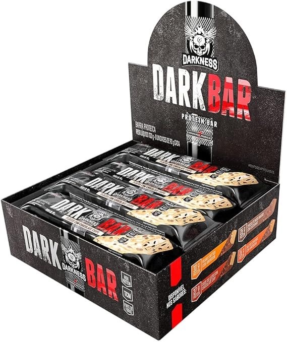 Dark Bar Flocos com Chocolate Chips (8un de 90g) - Darkness