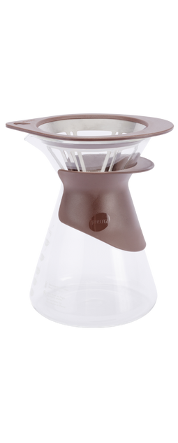Método Fluire para Café Coado - Decanter de Vidro e Porta-Filtro Cônico