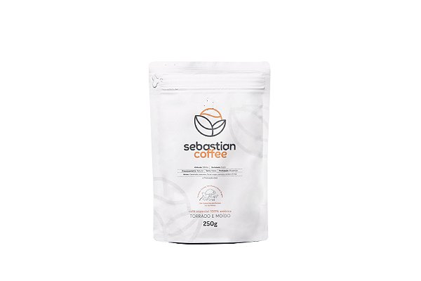 Sebastian Coffee Moído 250g Variedade Catuaí Amarelo - Torra Média, Notas de Pera e Caramelo