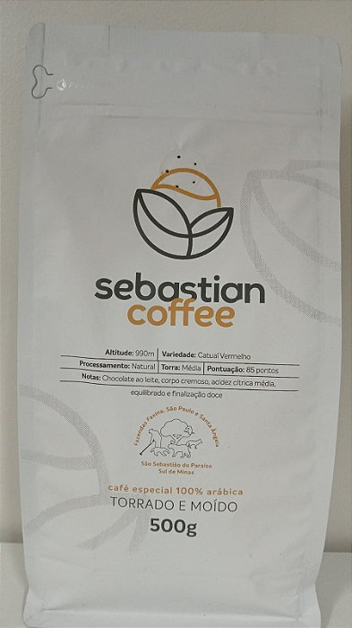 Café MOÍDO 500 gramas, notas de Chocolate ao Leite