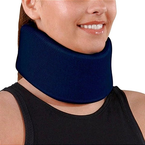 Colar Cervical De Espuma Cor Azul Take Care