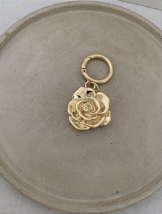Chaveiro Relicário Rosa