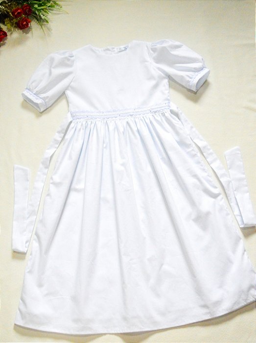 Vestido Primeira Eucaristia Serena Maria Modéstia Infantil