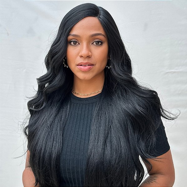 Peruca Front Lace Wig KIMANI - Preto