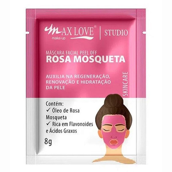 MASCARA FACIAL ROSA MOSQUETA MAXLOVE 8G - Embelezei - Loja de cosméticos  para cabelo, corpo e rosto