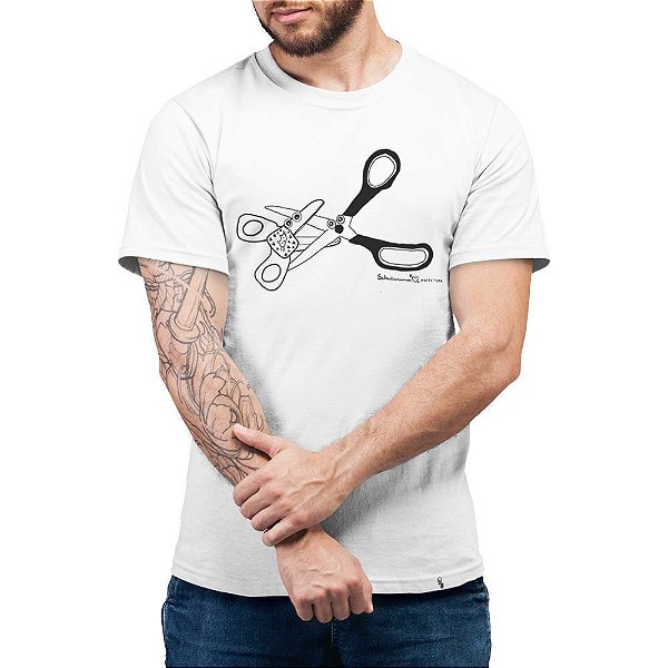 Tesouras de Manhã - Camiseta Basicona Unissex