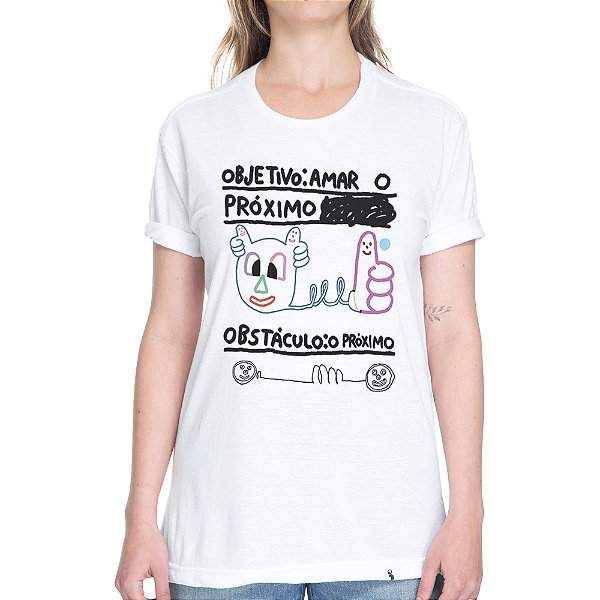 Objetivo: Amar o Próximo - Camiseta Basicona Unissex