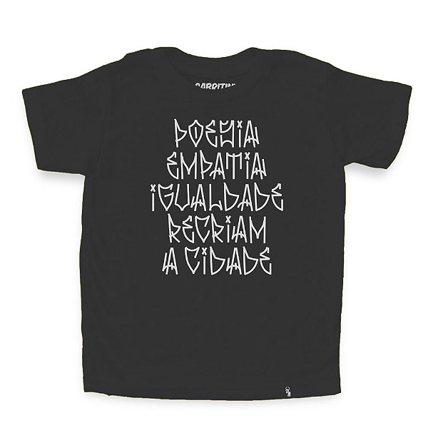 Poesia Empatia Igualdade - Camiseta Clássica Infantil