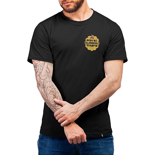 Dedo no Clitóris e Terapia - Camiseta Basicona Unissex