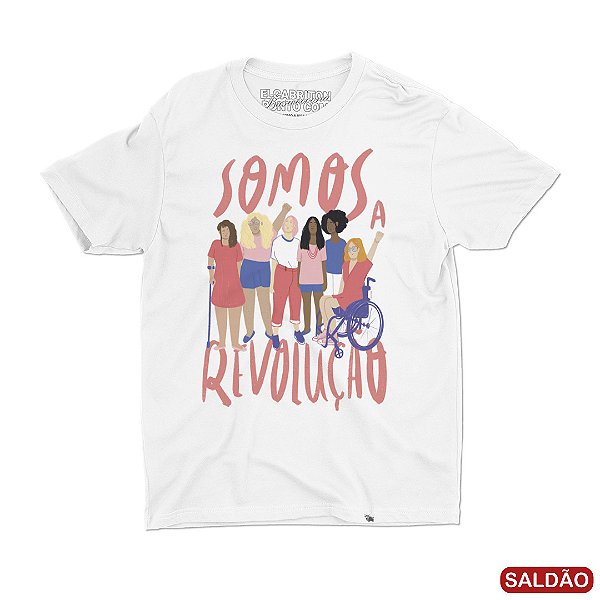 Somos a Revolução #azmina - Camiseta Basicona Unissex-Saldão
