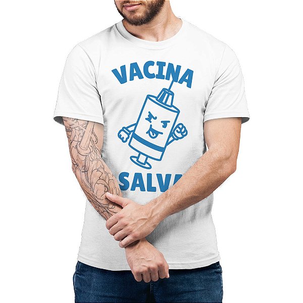 Vacina Salva - Camiseta Basicona Unissex