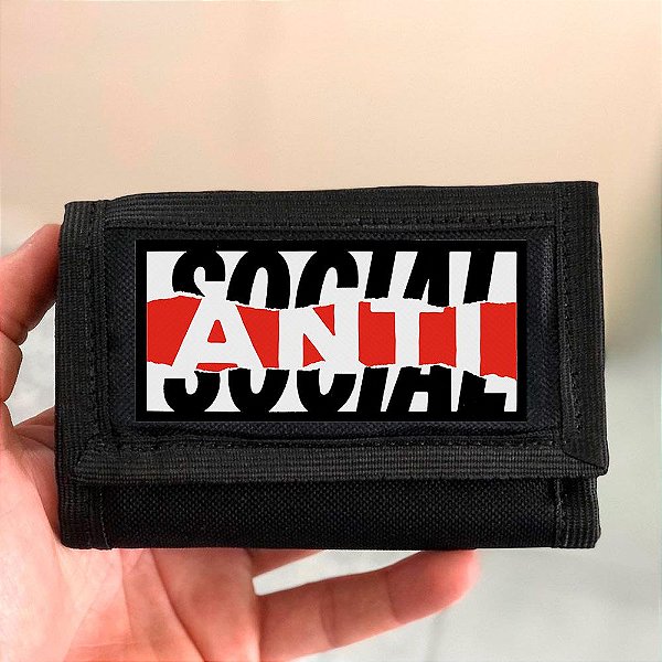 Anti-social - Carteira de Nylon