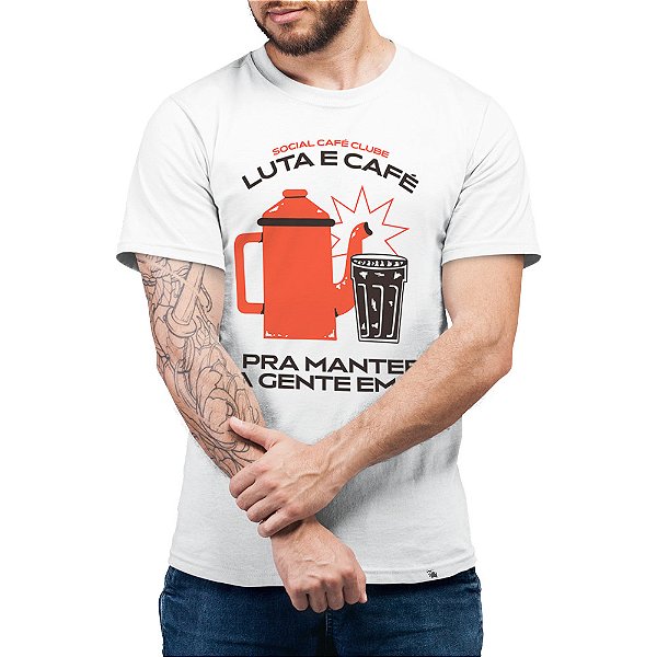 Luta e Café - Camiseta Basicona Unissex