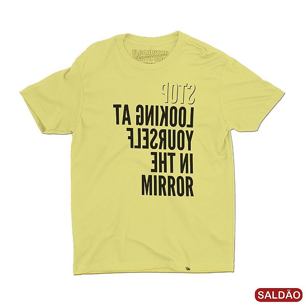 Mirror - Camiseta Clássica Masculina-Saldão