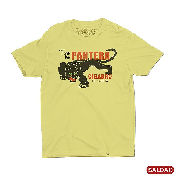 Tapa na Pantera - Camiseta Clássica Masculina-Saldão