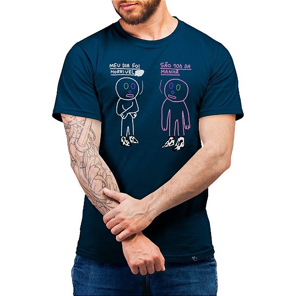 Meu Dia Foi Horrível - Camiseta Basicona Unissex