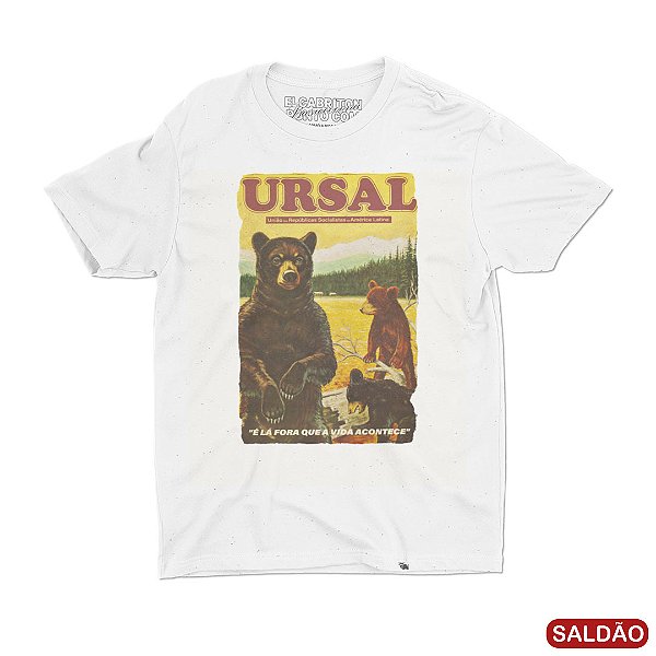 URSAL Lá Fora - Camiseta Botonê Manga Curta-Saldão