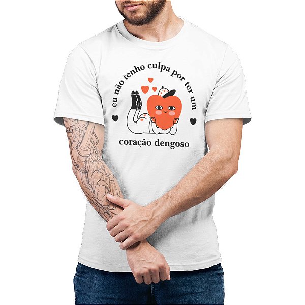 Coração Dengoso - Camiseta Basicona Unissex