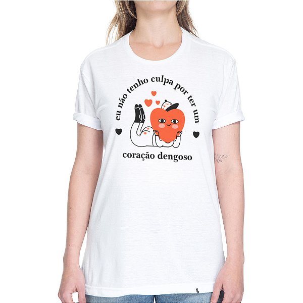 Coração Dengoso - Camiseta Basicona Unissex