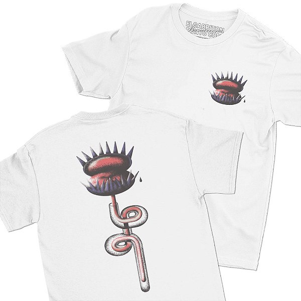 Carnívora - FRENTE e COSTAS - Camiseta Basicona Unissex