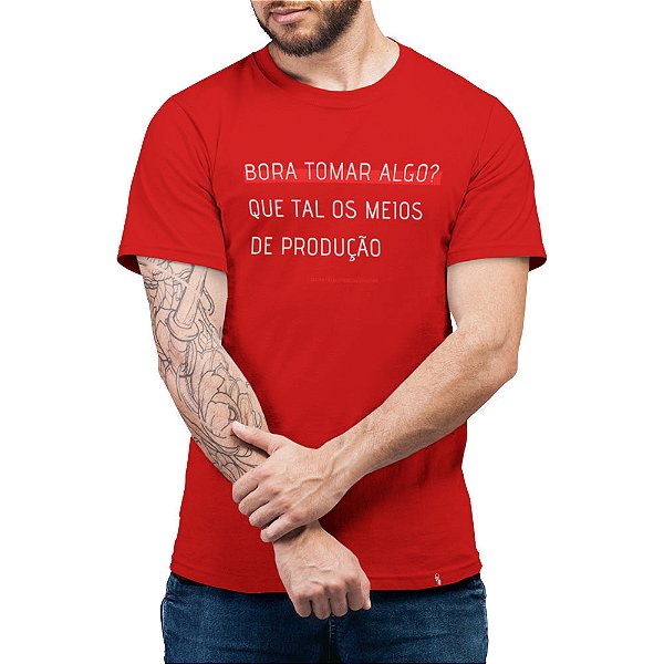 Bora Tomar Algo - Camiseta Basicona Unissex
