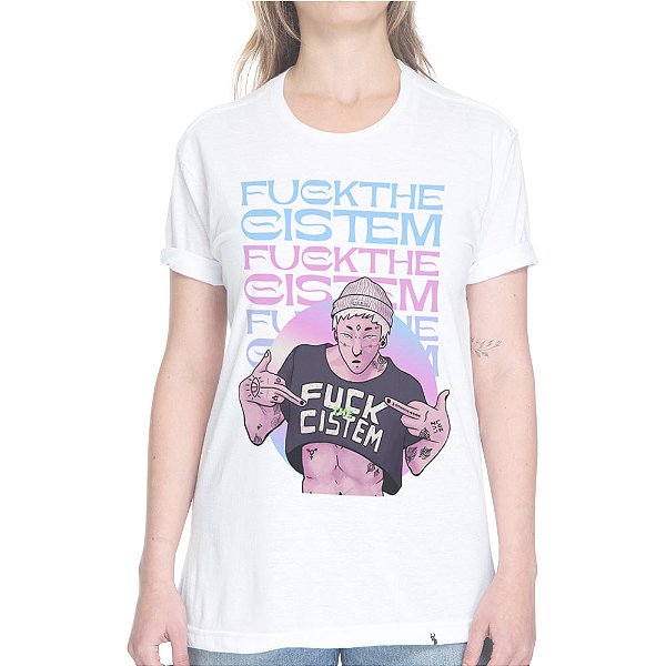 Fuck The Cystem - Camiseta Basicona Unissex