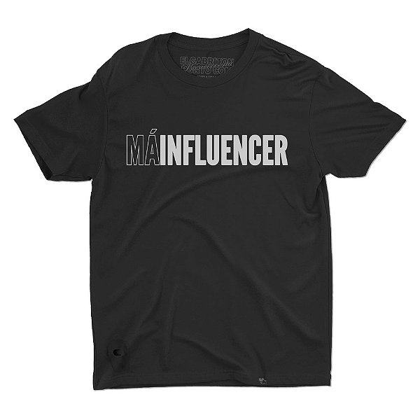 Má Influencer - Camiseta Clássica Unissex com Abridor de Garrafa-Saldão