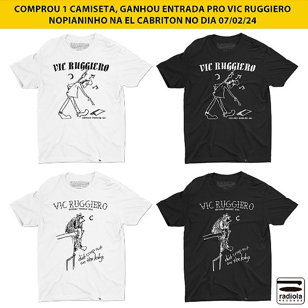 Camiseta Vic Ruggiero mais entrada pocket-show na El Cabriton 07/02/24