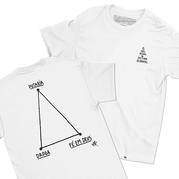 Os Três Pilares - FRENTE e COSTAS - Camiseta Basicona Unissex