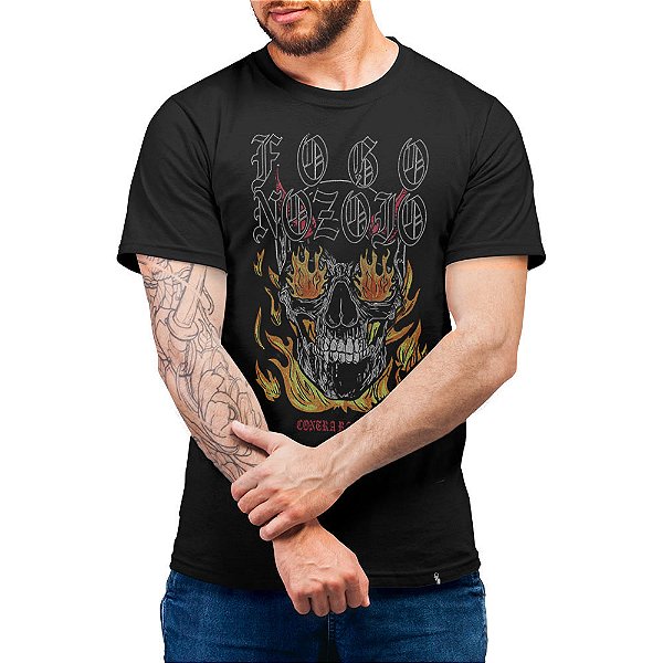 Fogo Nozóio - Camiseta Basicona Unissex