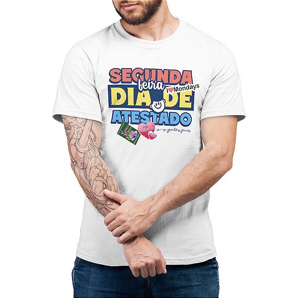 Dia de Atestado - Camiseta Basicona Unissex