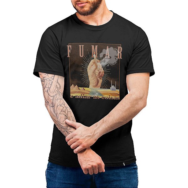 Fumar e Adiar as Coisas - Camiseta Basicona Unissex